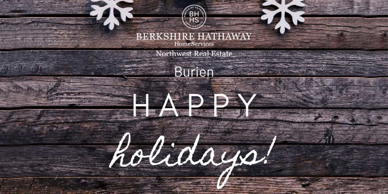 Happy Holidays from Real Estate Sponsor Berkshire Hathaway HomeServices NW!