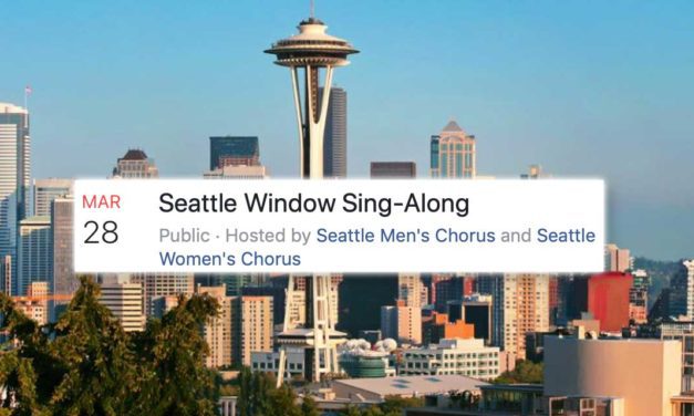 Sing loud, Waterland City! Join the ‘Seattle Window Sing-Along’ Saturday night at 7 p.m.!
