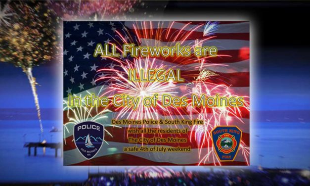 REMINDER: Fireworks not permitted within Des Moines City Limits