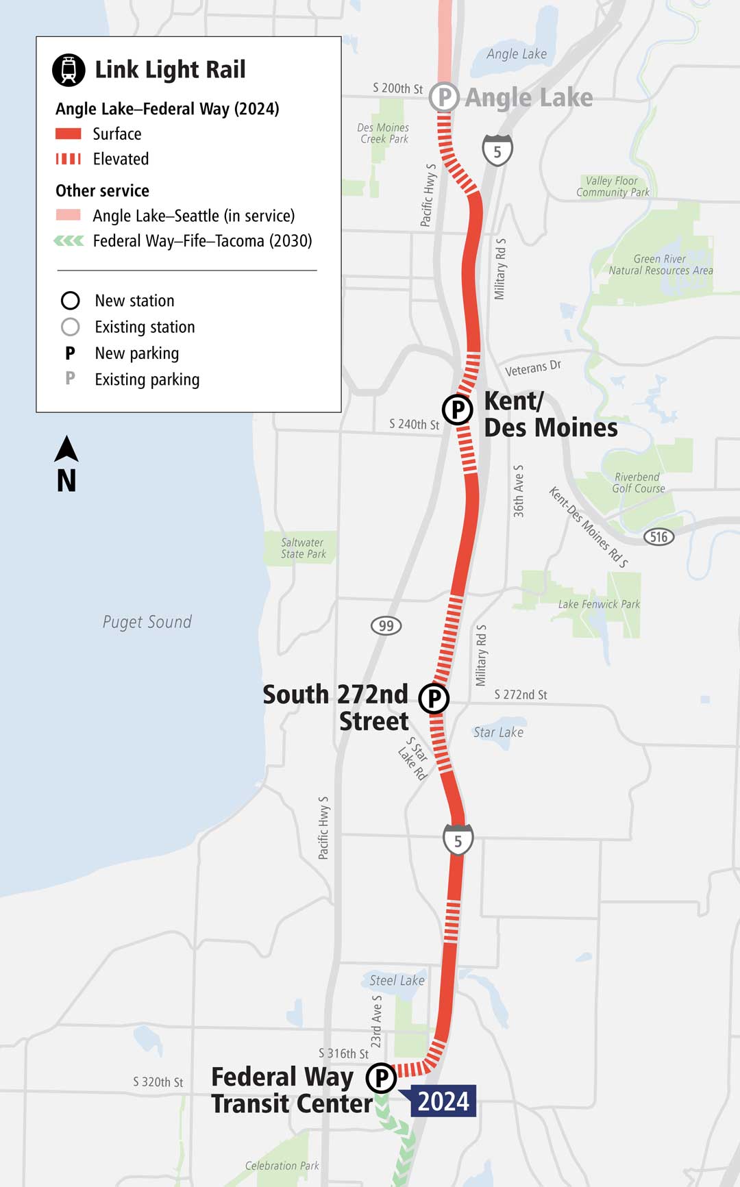 web map federal way link extension 201909 2