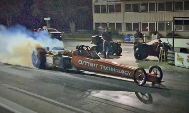 Local racer Steve Huff sets new World Record in electric dragster at Pacific Raceways