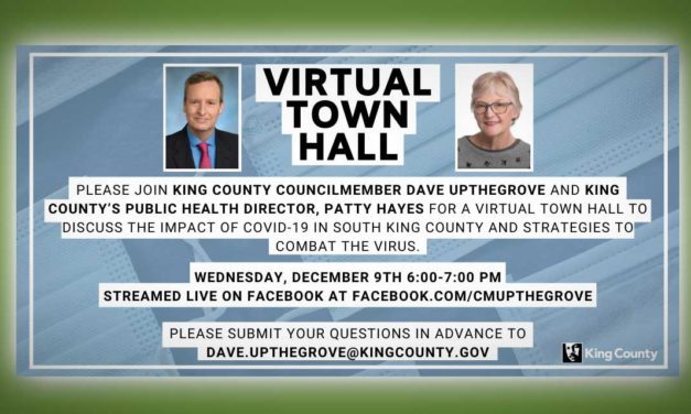Upthegrove, Public Health Director Hayes hosting virtual Town Hall on COVID-19 Wed., Dec. 9