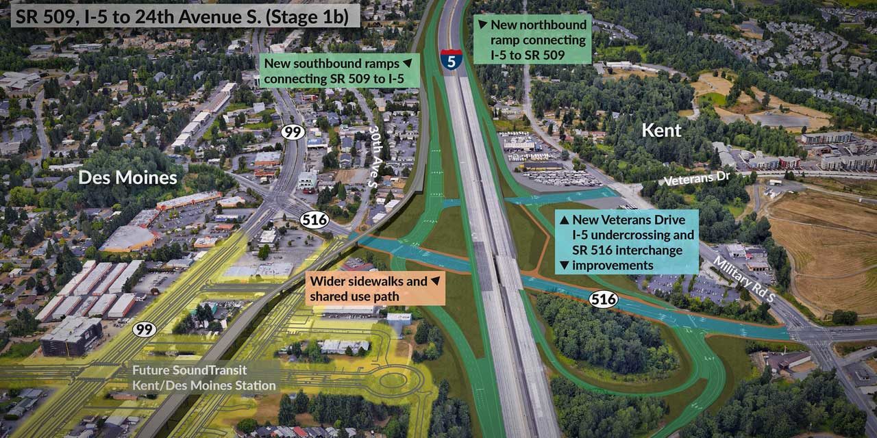 WSDOT seeking public input on SR 509 completion project through March 5