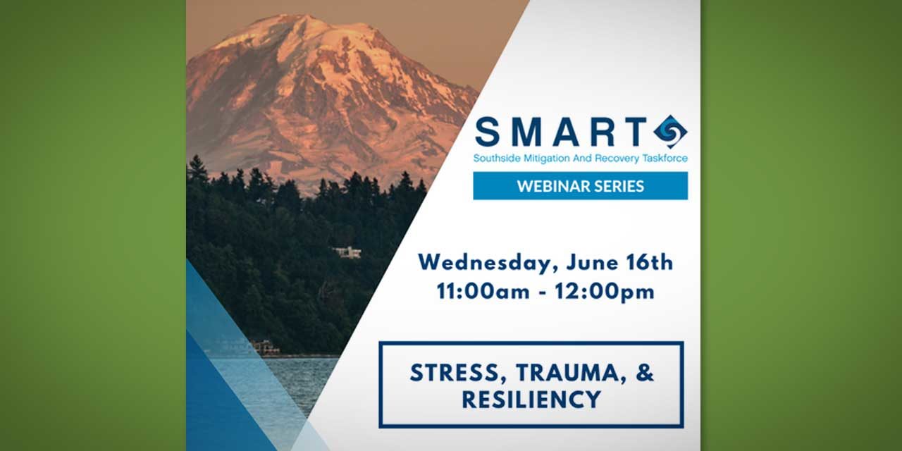 SMART Webinar on Stress, Trauma, & Resiliency will be this Wed., June 16