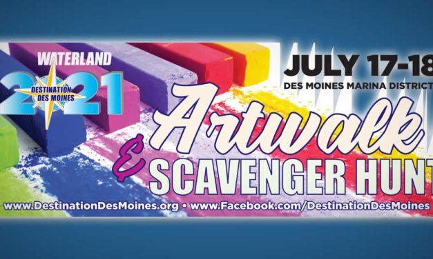 Destination Des Moines’ Waterland Artwalk and Scavenger Hunt will be July 17-18
