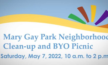 SAVE THE DATE: Mary Gay Park clean-up and BYO picnic will be Saturday, May 7