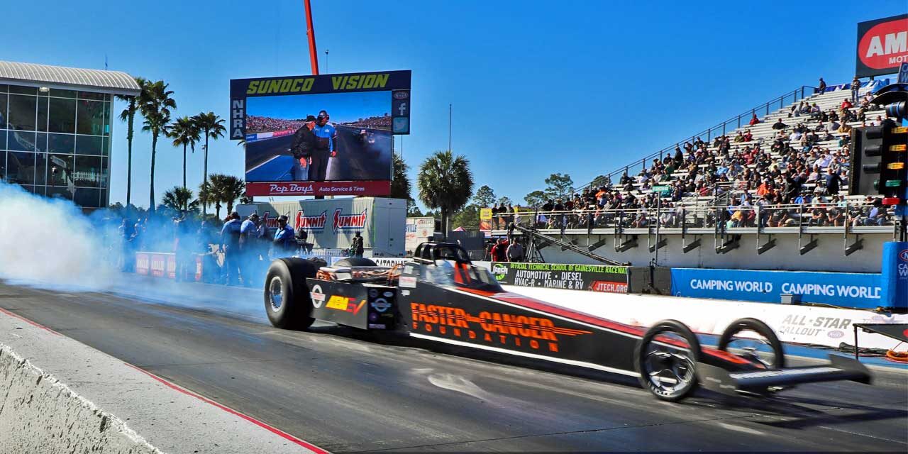 Local electric dragster team prove they’re ‘Faster Than Cancer’ with new world record