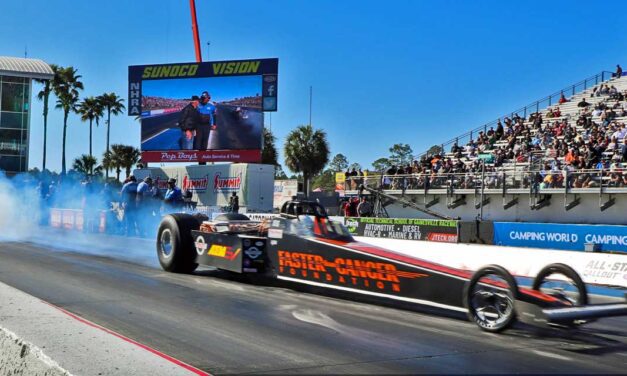 Local electric dragster team prove they’re ‘Faster Than Cancer’ with new world record