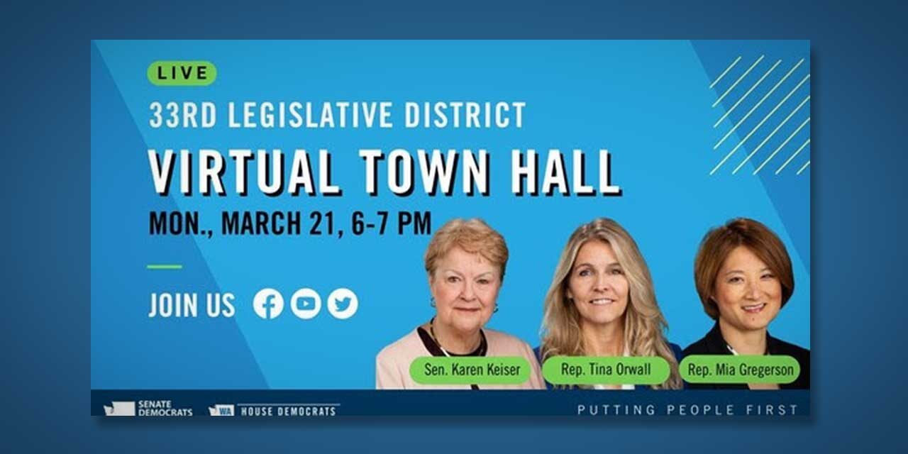 33rd District Virtual Town Hall will be TONIGHT at 6 p.m.