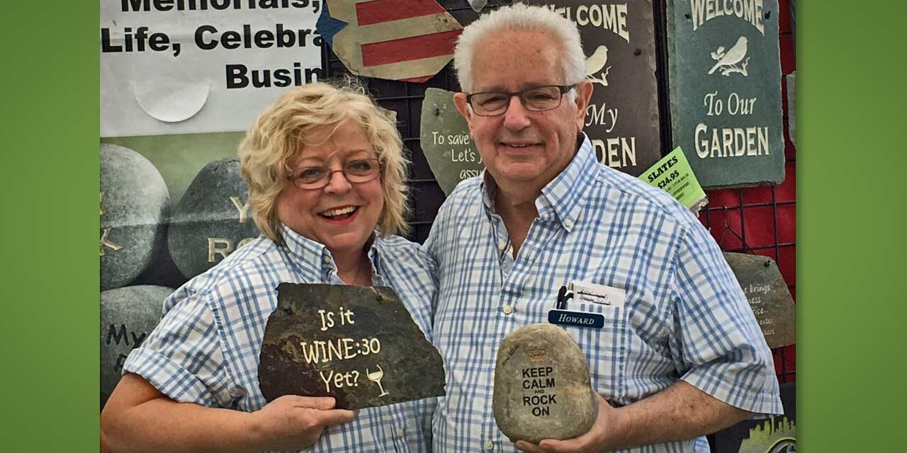 Meet Carolyn and Howard Bing, a couple of ‘old rockers’ honoring your memories in stone!