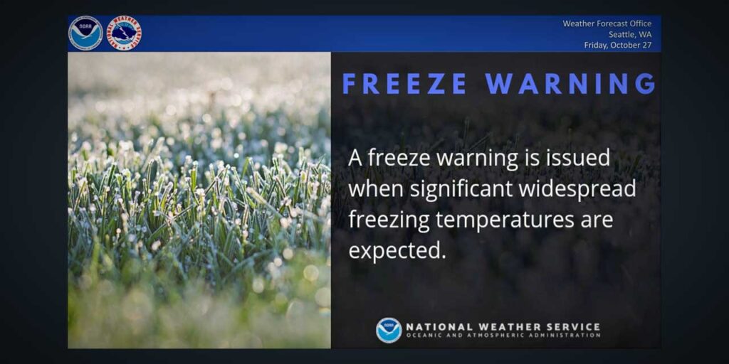 WEATHER: ‘Freeze Warning’ issued by National Weather Service