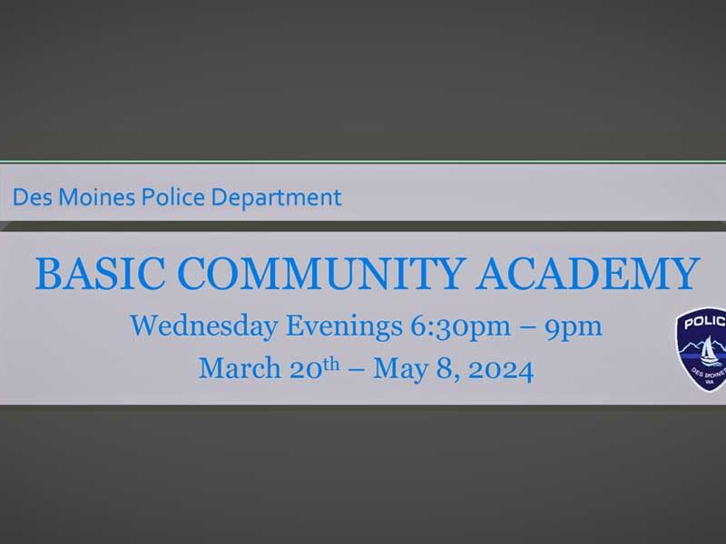 Des Moines Police’s ‘Basic Community Academy’ starts Wednesday night, Mar. 20