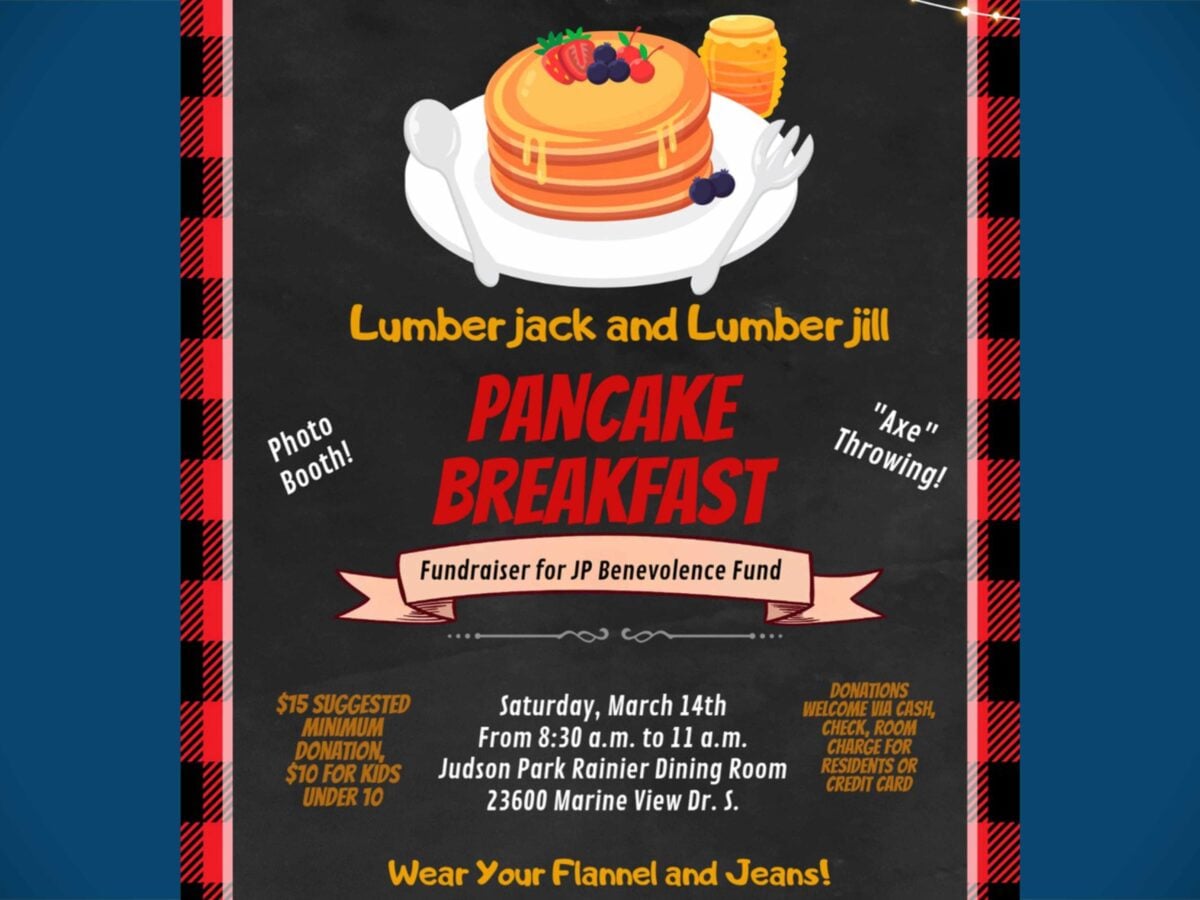 Lumberjack-themed pancake breakfast fundraiser set for Saturday, Mar. 14 at Judson Park in Des Moines