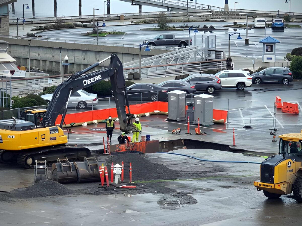 Construction work continues on Des Moines Marina Steps project, with completion projected for December