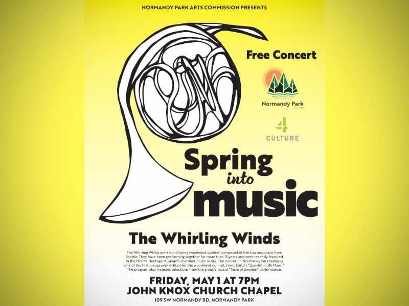 Normandy Park to host free Whirling Winds concert this Friday night, May 1