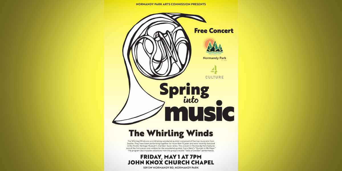 Normandy Park to host free Whirling Winds concert this Friday night, May 1
