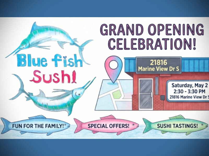 Grand opening set for Blue fish Sushi in Des Moines this Saturday, May 2