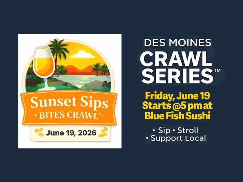 Des Moines Crawl Series to celebrate Juneteenth with waterfront dining event on Friday night, June 19