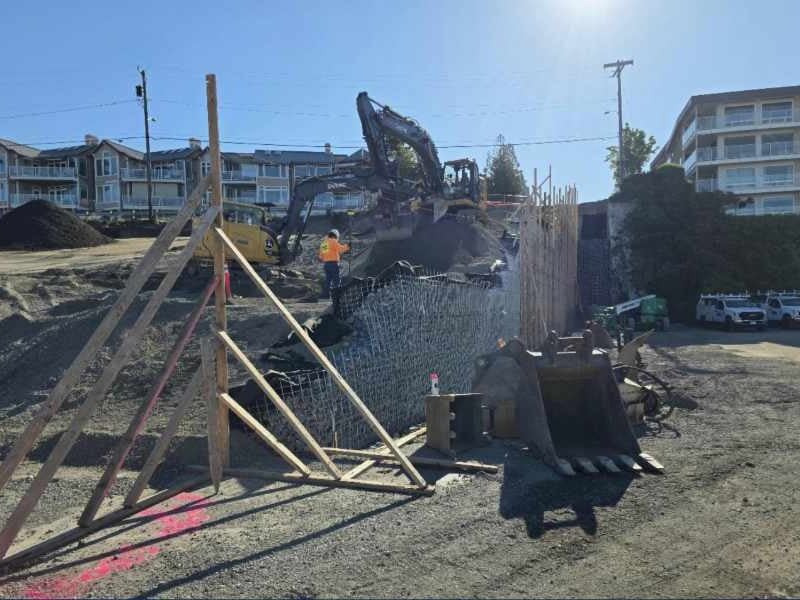 Des Moines Marina Steps reaches major milestone as retaining wall nears completion