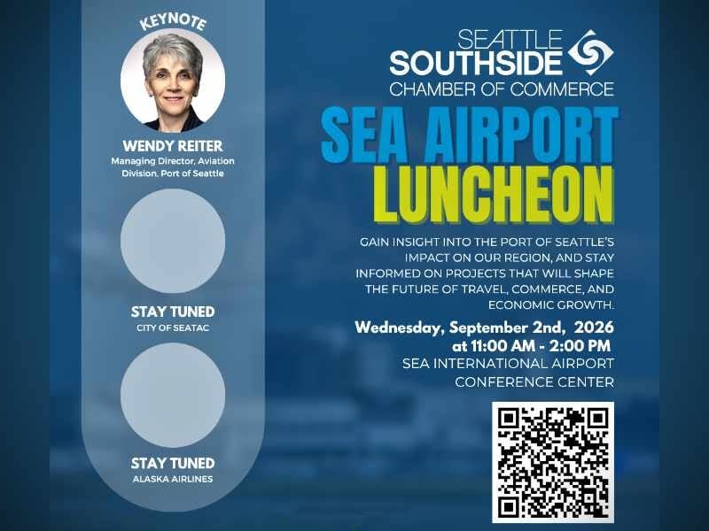 Seattle Southside Chamber Airport Luncheon set for Wednesday, Sept. 2