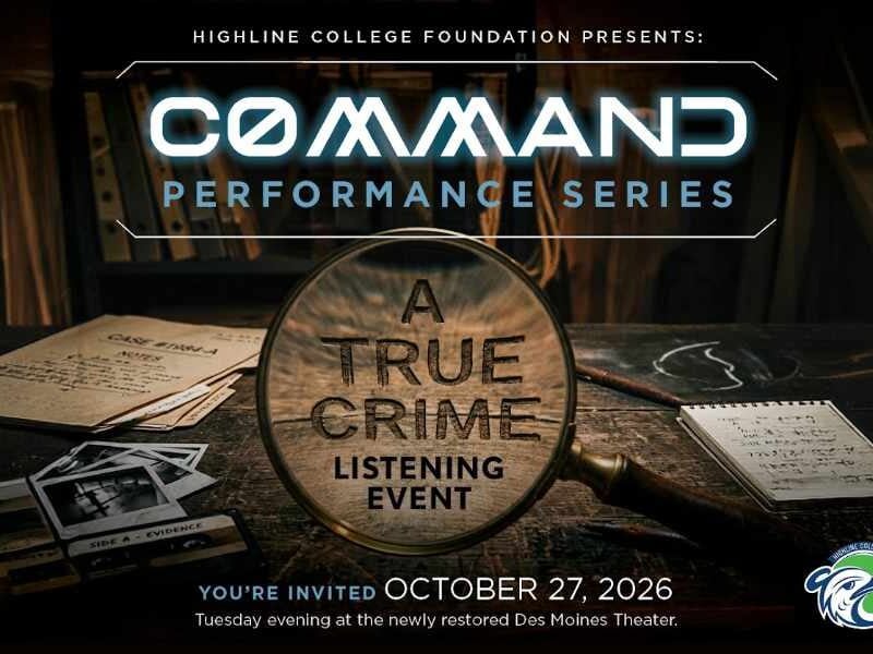 Highline College Foundation bringing true crime panel/podcast to Des Moines Theater Tuesday night, Oct. 27