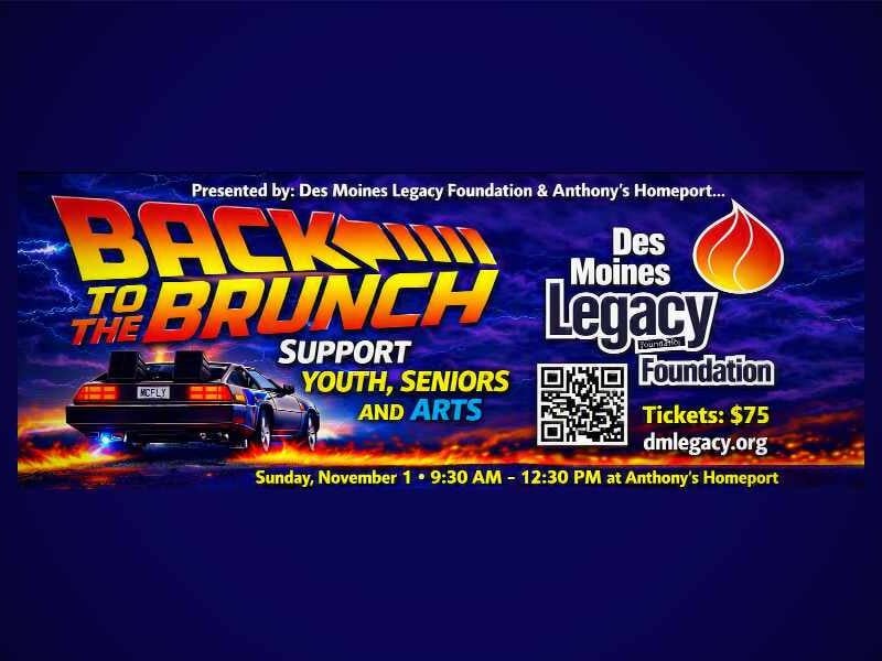 Turn back the hands of time with Des Moines Legacy Foundation and come ‘Back to the Bayside Brunch’ on Sunday, Nov. 1