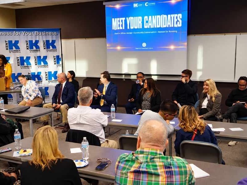 VIDEO: Hear from local candidates as they discuss safety, homelessness, state spending and more at joint chamber showcase