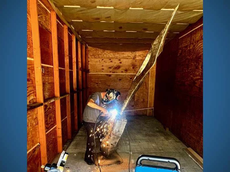 Des Moines neighbors repair vandalized sculpture for second time in a year